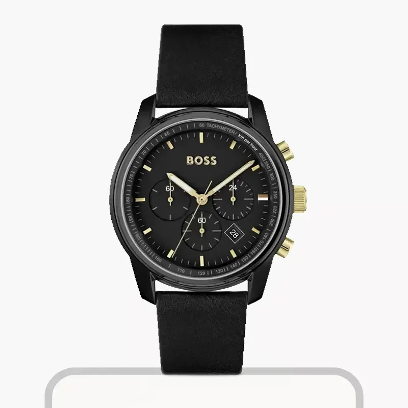 Hugo Boss Trace Chronograph Black Men’s Watch- 1514003